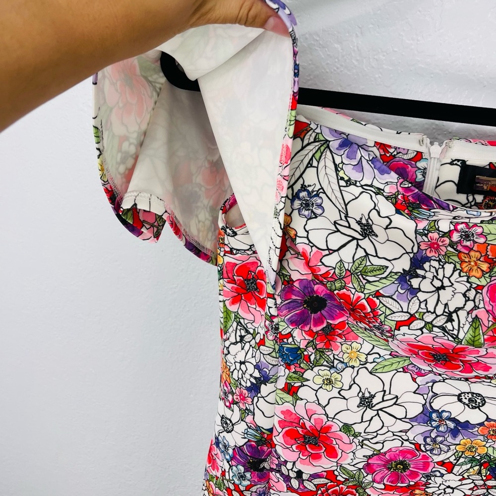 Alexia Admor Floral Off Shoulder Mini Girl Preppy Dress - Picture 6 of 8